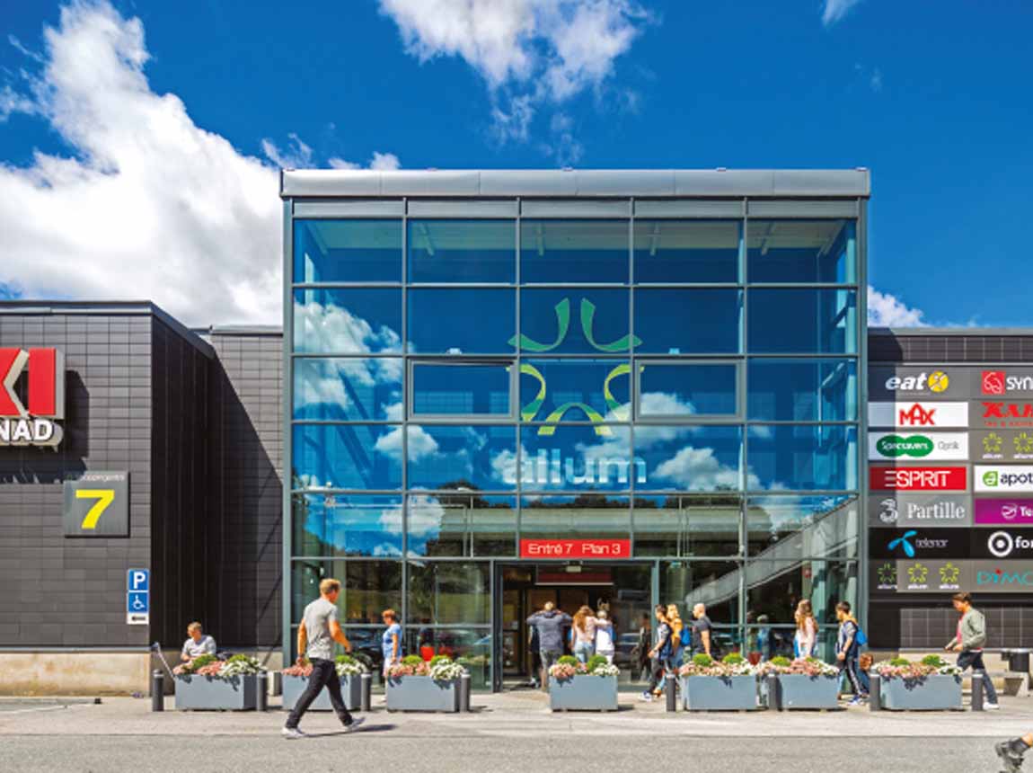 Köpcentrum Allum Öjersjö Hagar Partille Göteborg Skanska